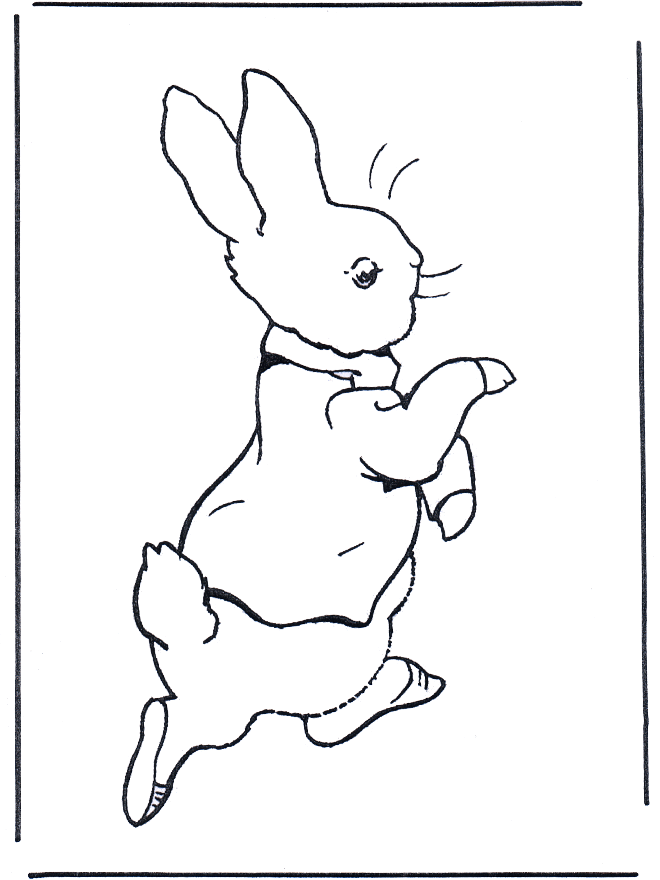 Peter Rabbit 1 - Coloriages Beatrix Potter