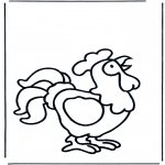 Coloriages pour enfants - Petit coq