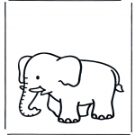 Coloriages pour enfants - Petit éléphant