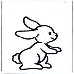 Coloriages pour enfants - Petit lapin 1