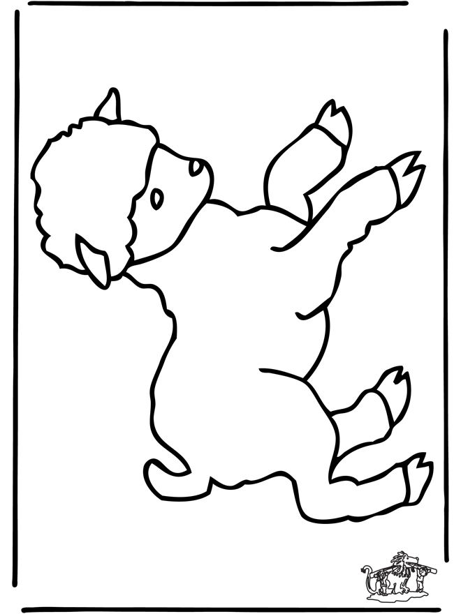 Petit Mouton 1 - Coloriages Animaux de la ferme