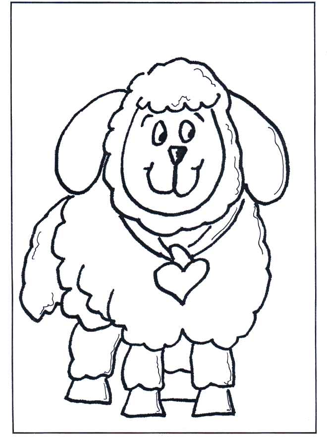 Petit mouton - Coloriages animaux