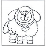 Coloriages pour enfants - Petit mouton