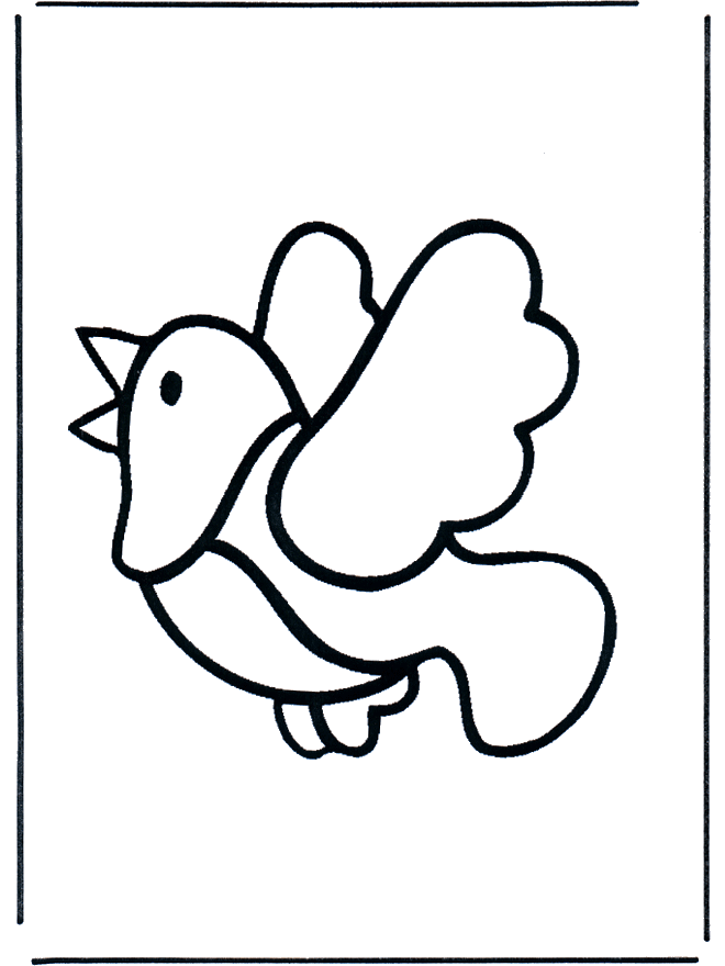 Petit oiseau 2 - Coloriages animaux