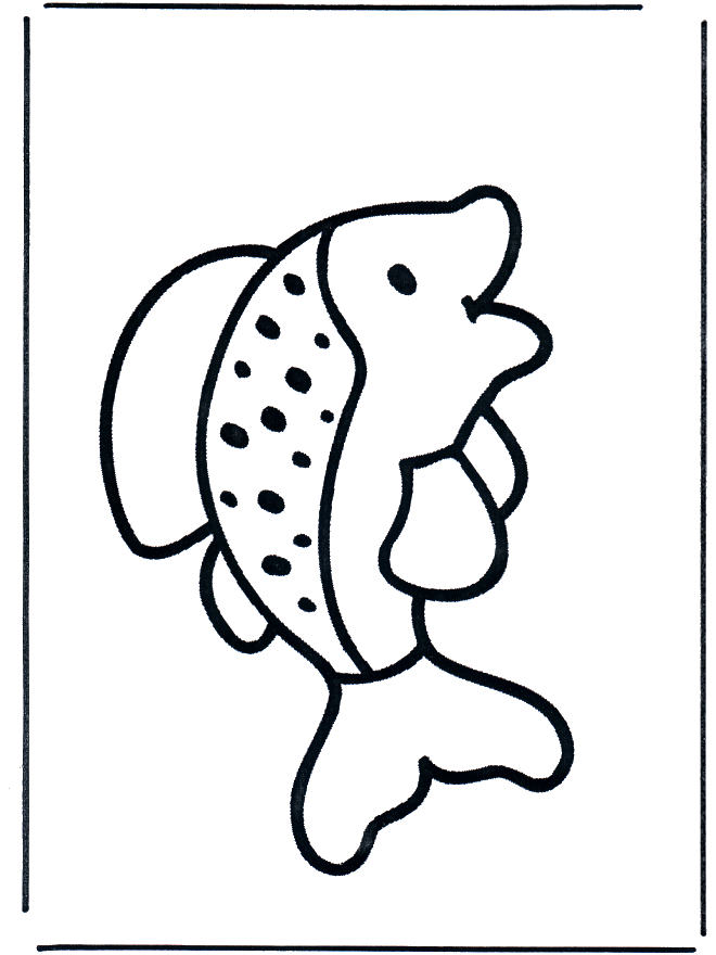 petit poisson - Coloriages animaux