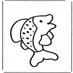 Coloriages pour enfants - petit poisson