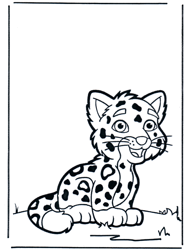 Petit Tigre - Coloriages animaux