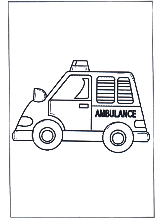 Petite ambulance - Coloriages autres