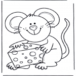 Coloriages pour enfants - Petite souris