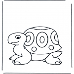 Coloriages pour enfants - petite tortue