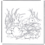 Coloriages faits divers - Pierre Lapin 1