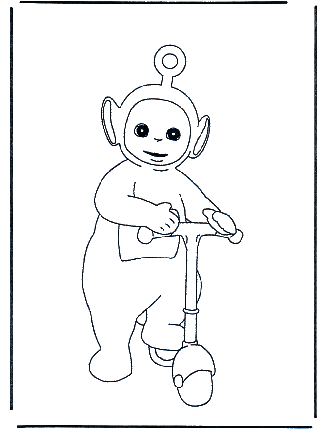 Po sur la trottinette - les Télétubbies