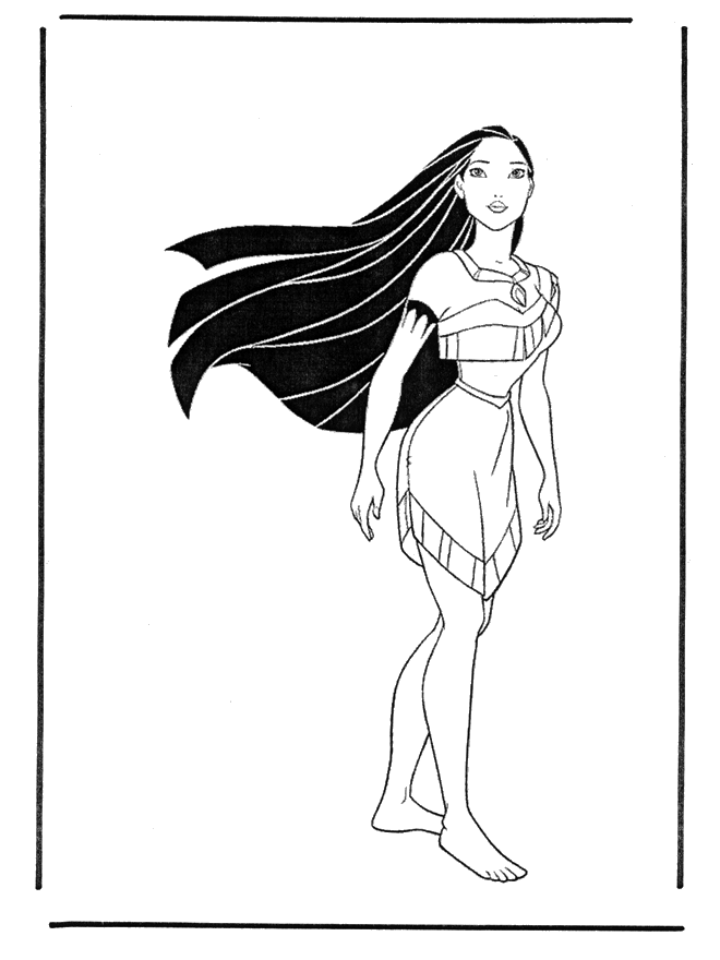 Pocahontas 2 - Coloriages Pocahontas