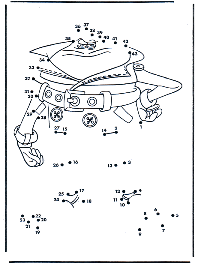 Points à relier 17 - Dessin chiffres