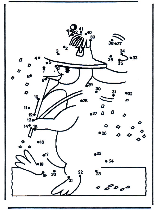 Points à relier 28 - Dessin chiffres