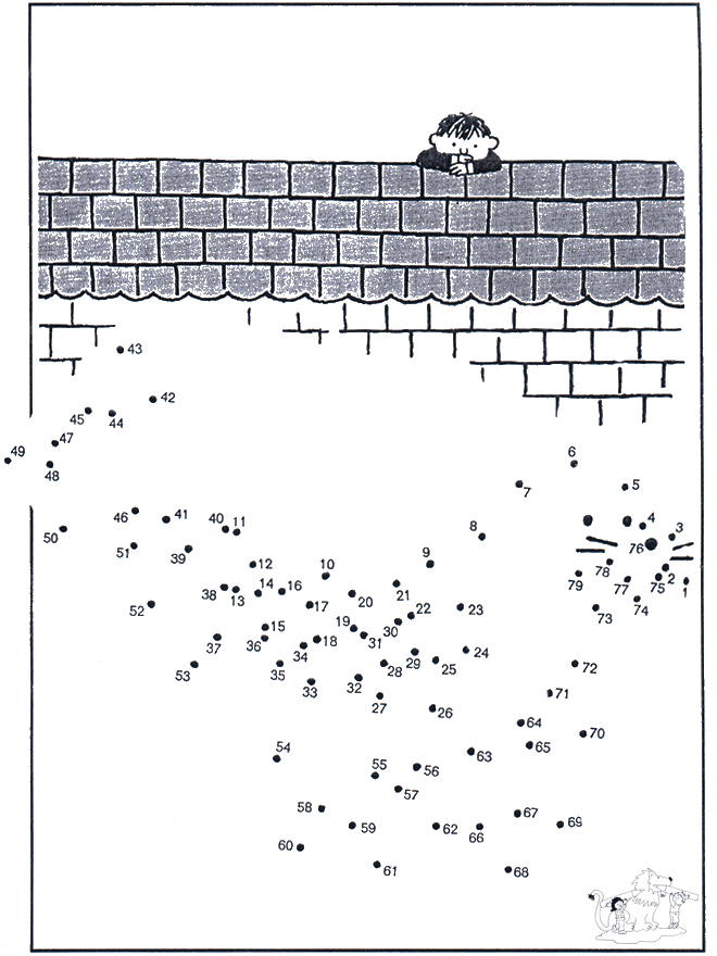 Points à relier 49 - Dessin chiffres