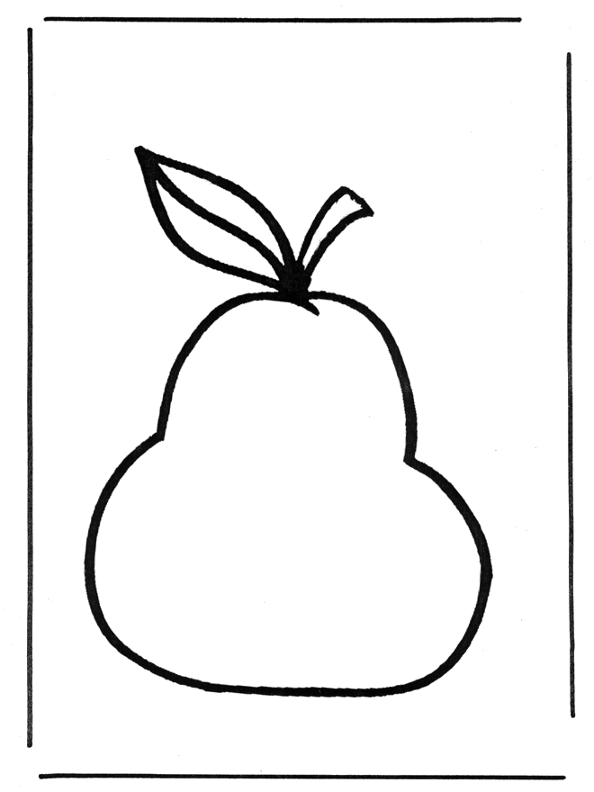 Poire - Coloriages légumes