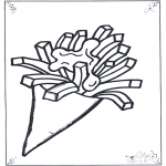 Coloriages faits divers - Portion de frites