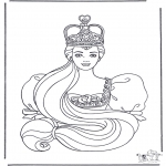 Coloriages faits divers - Princesse 2