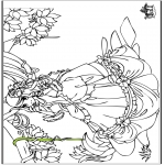 Coloriages faits divers - Princesse 6