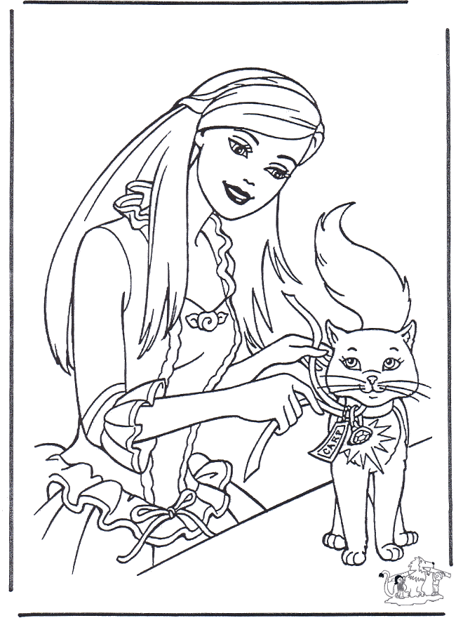 Princesse avec chat - Contes