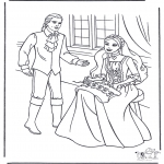 Coloriages faits divers - Princesse et prince 1