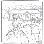 Coloriages faits divers - Princesse et prince 4