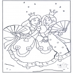 Coloriages faits divers - Princesses 1