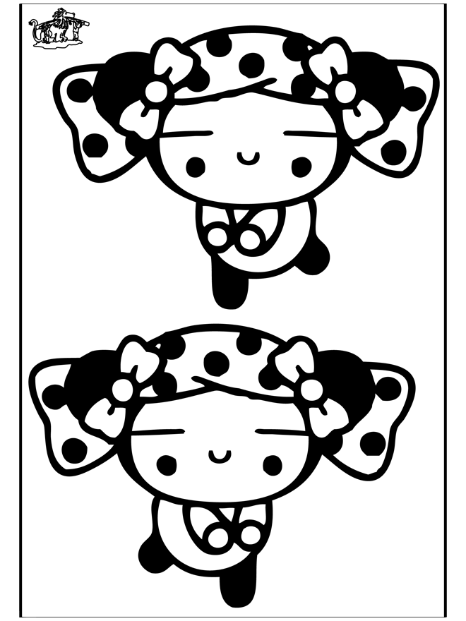 Pucca - Coloriages personnages  de bandes dessinées