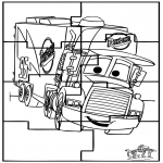 Bricolage coloriages - Puzzle Cars