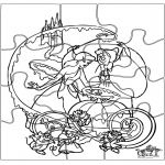 Bricolage coloriages - Puzzle - Cendrillon