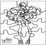 Bricolage coloriages - Puzzle Winx