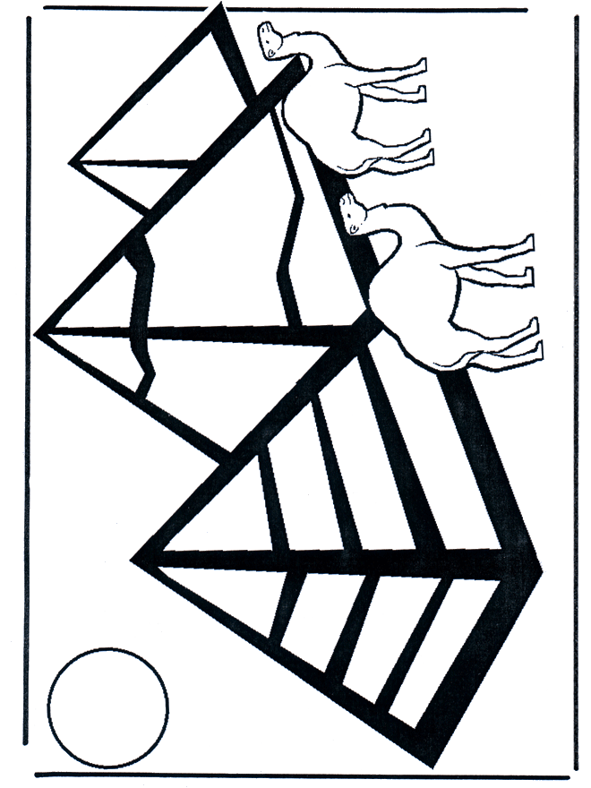 Pyramides - Coloriages Egypte