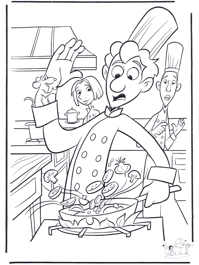 Ratatouille 1 - Coloriages Ratatouille