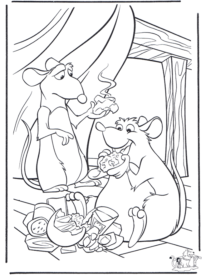 Ratatouille 10 - Coloriages Ratatouille