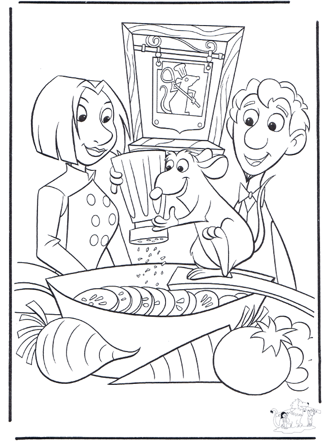 Ratatouille 5 - Coloriages Ratatouille