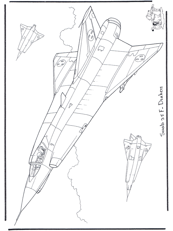 Saab J 35 F Draken - Avions