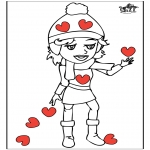 Coloriage thème - Saint-Valentin 14