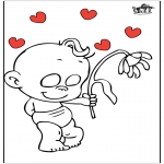 Coloriage thème - Saint-Valentin 23