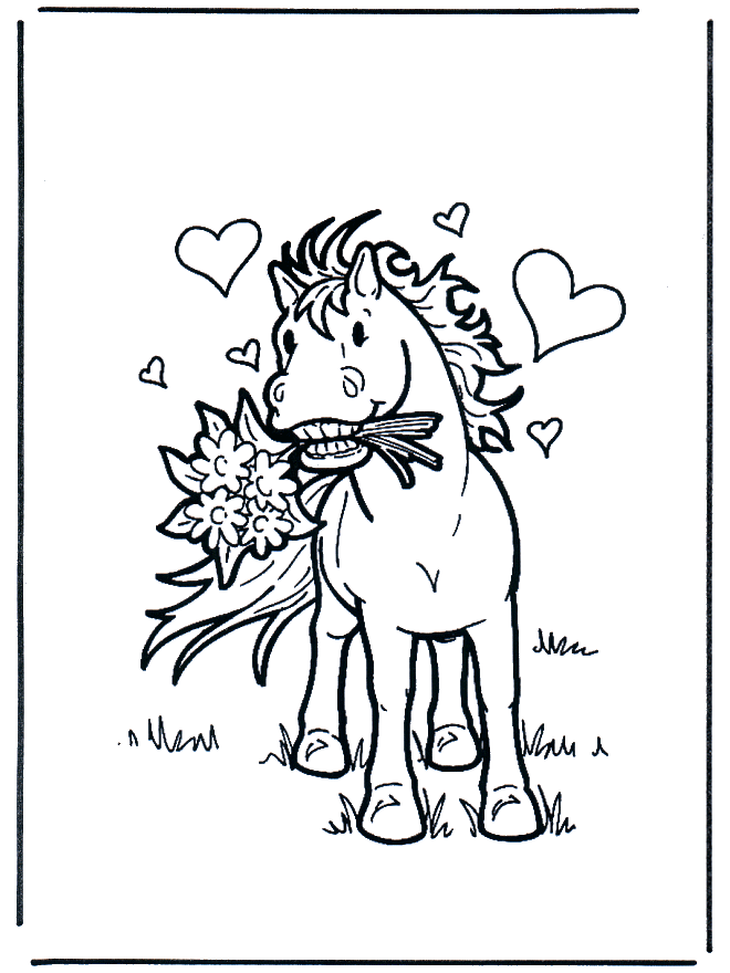 Saint-Valentin - cheval - Saint-Valentin