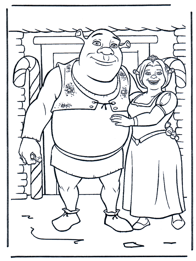 Shrek 1 - Coloriages Shrek