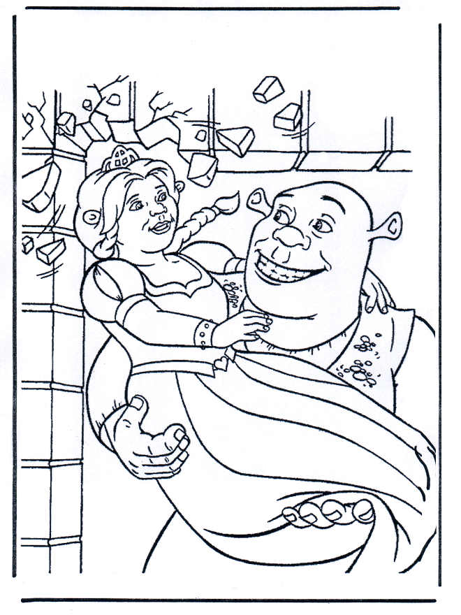 Shrek 3 - Coloriages Shrek