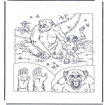 Coloriages d'animaux - Singes