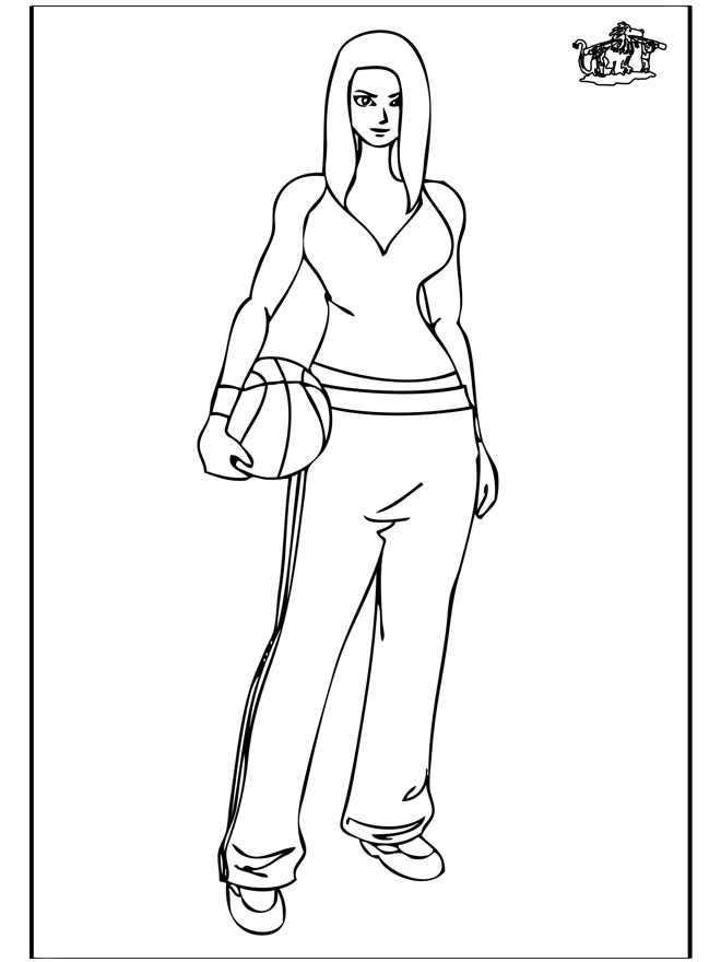 Sport - Fille - Coloriages sports