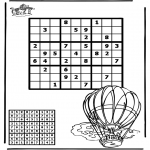 Bricolage coloriages - Sudoku - ballon