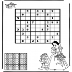 Bricolage coloriages - Sudoku - Blanche-Neige