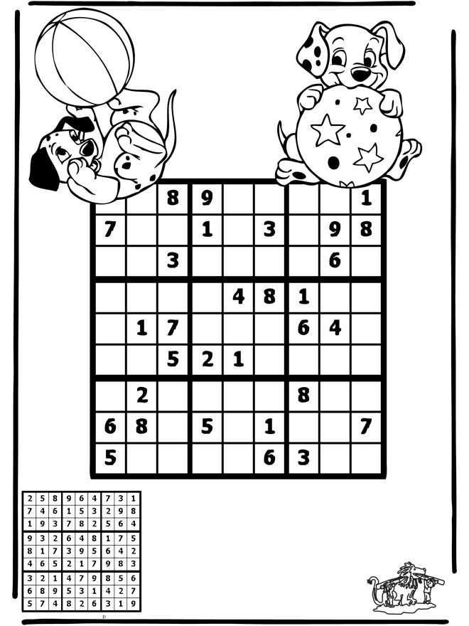 Sudoku - Dalmatien - Puzzles