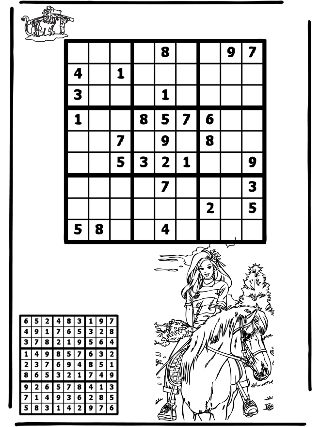 Sudoku - équitation - Puzzles