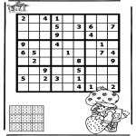 Bricolage coloriages - Sudoku - fille