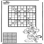 Bricolage coloriages - Sudoku - pirate